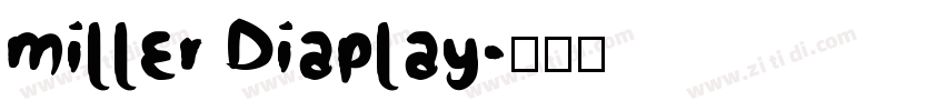 miller Diaplay字体转换